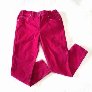 Crewcuts Girls Corduroy Pants Size 8 Fuchsia Pink Stretch Preppy Casual School